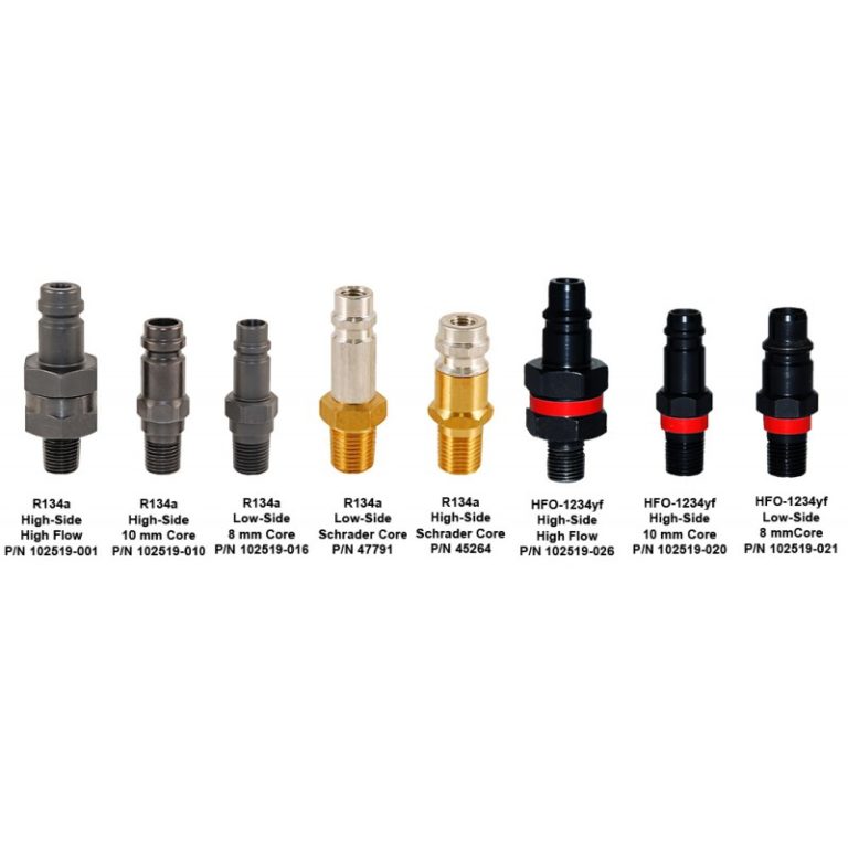 Test Bottle Fittings, Low and High Side PCU
