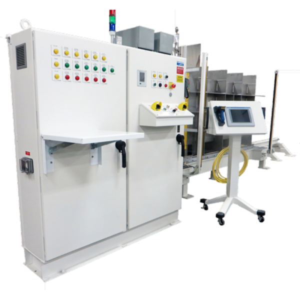 Burst Test/Helium Mass Spectrometer Leak Test System